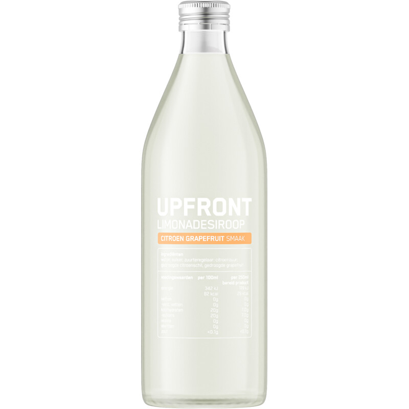 Een afbeelding van Upfront Limonadesiroop citroen grapefruit smaak