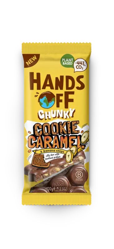 Hands Off Chunky Cookie Caramel & Banana Chips