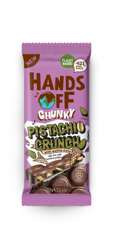 Hands Off Chunky Pistachio Crunch with Waffle Cone 100 g