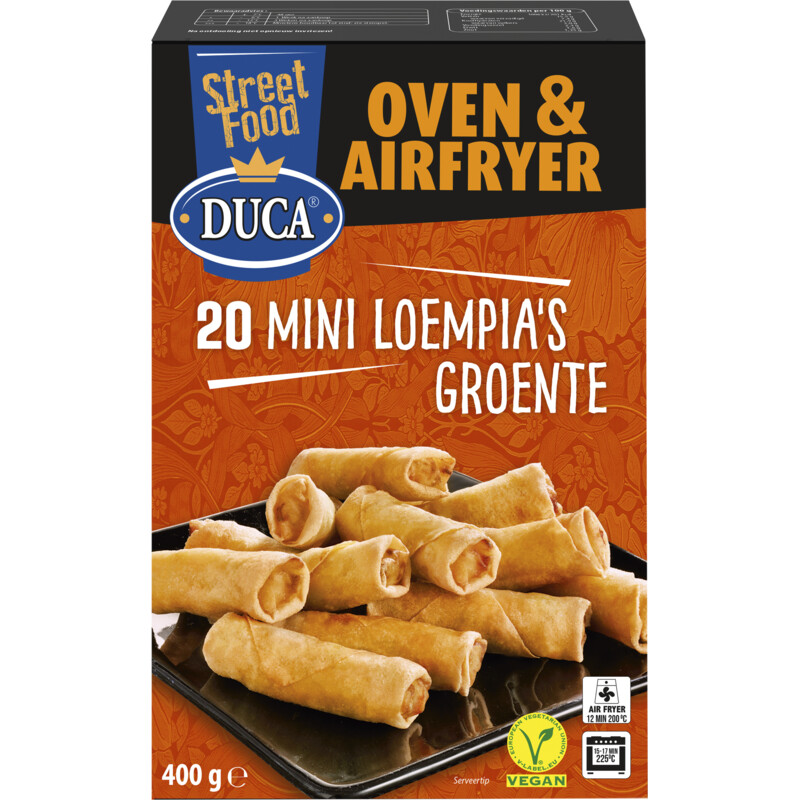 Een afbeelding van Duca 20 mini loempia's groente