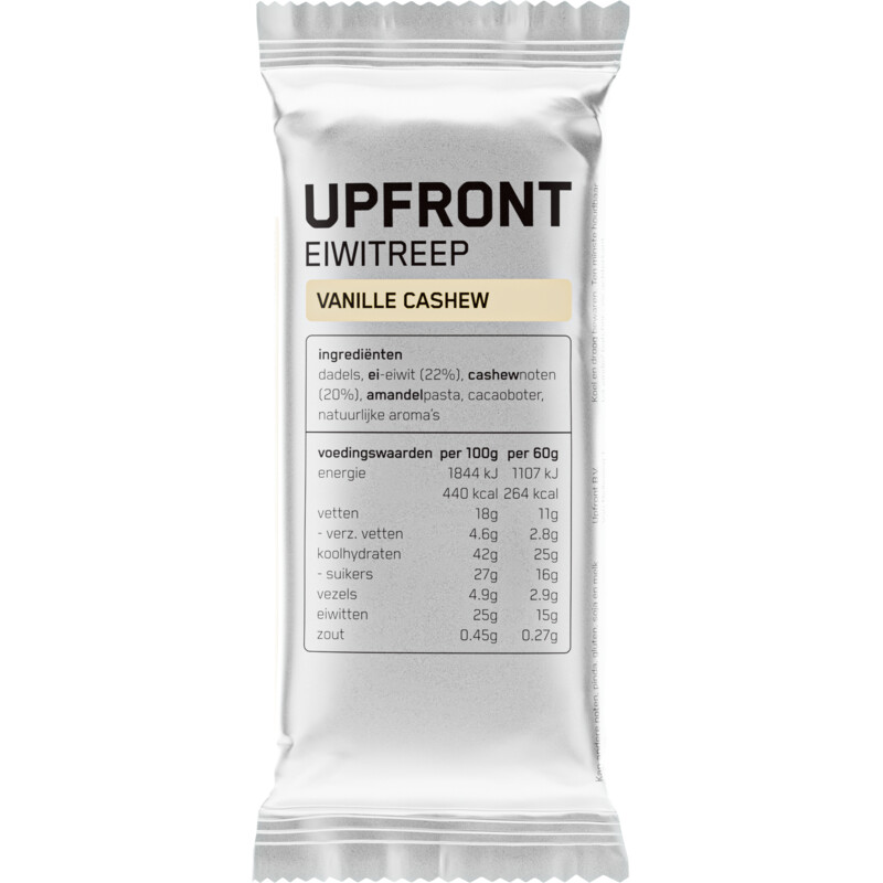 Een afbeelding van Upfront Eiwitreep vanille cashew
