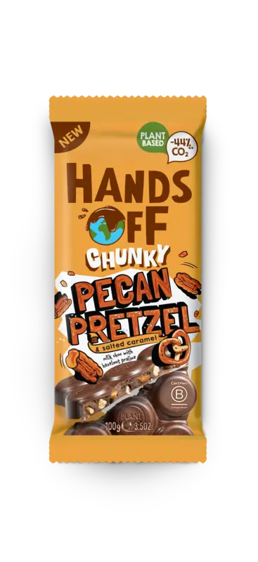 Hands Off Chunky Pecan Pretzel & Salted Caramel