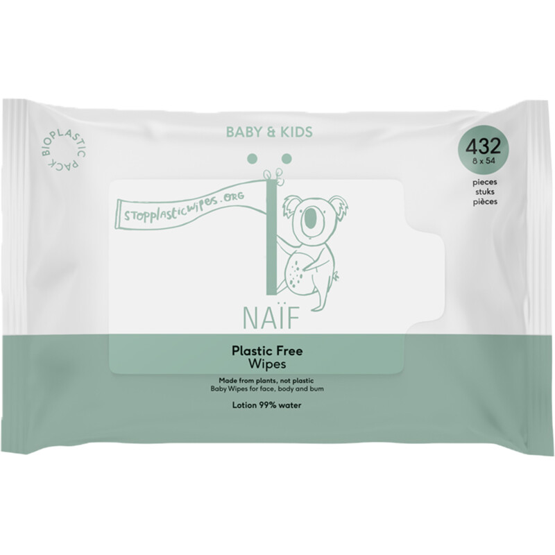Een afbeelding van Naïf Baby & kids plastic free wipes