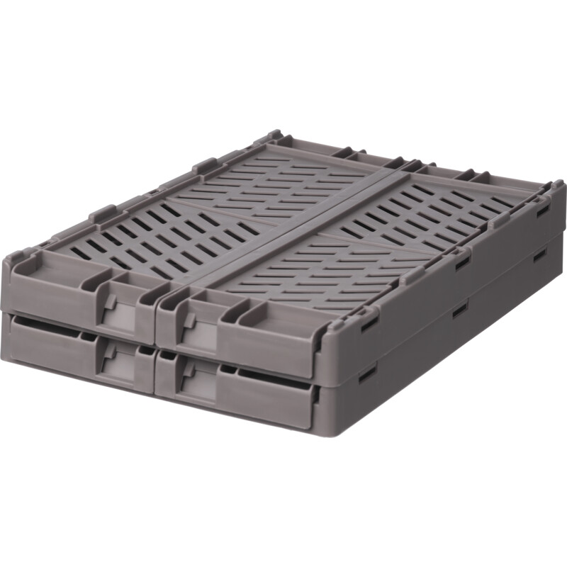 Een afbeelding van Day Opbergkratjes antraciet 25x16,5x10cm