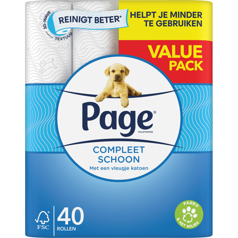 Een afbeelding van Page Compleet schoon toiletpapier