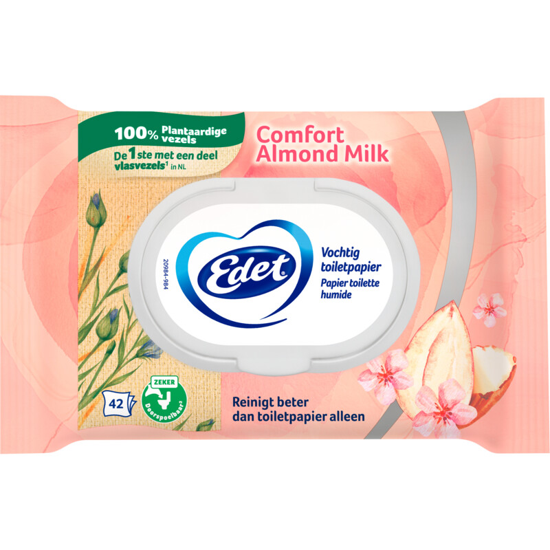 Een afbeelding van Edet Amandelmelk vochtig toiletpapier