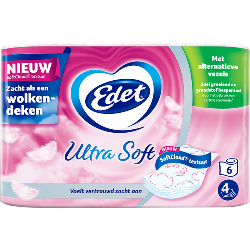 Een afbeelding van Edet Ultra soft 4-laags toiletpapier