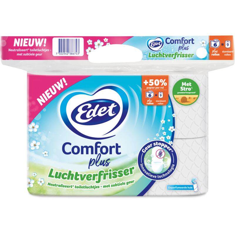 Een afbeelding van Edet Comfort plus luchtverfrisser 6=9 rol