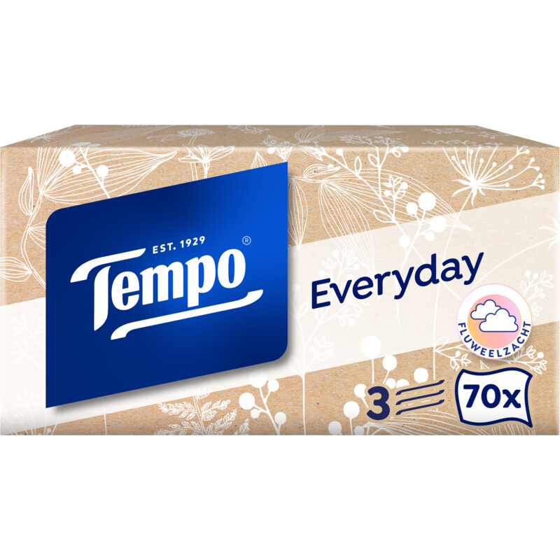 Een afbeelding van Tempo Light box 3-laags zakdoeken