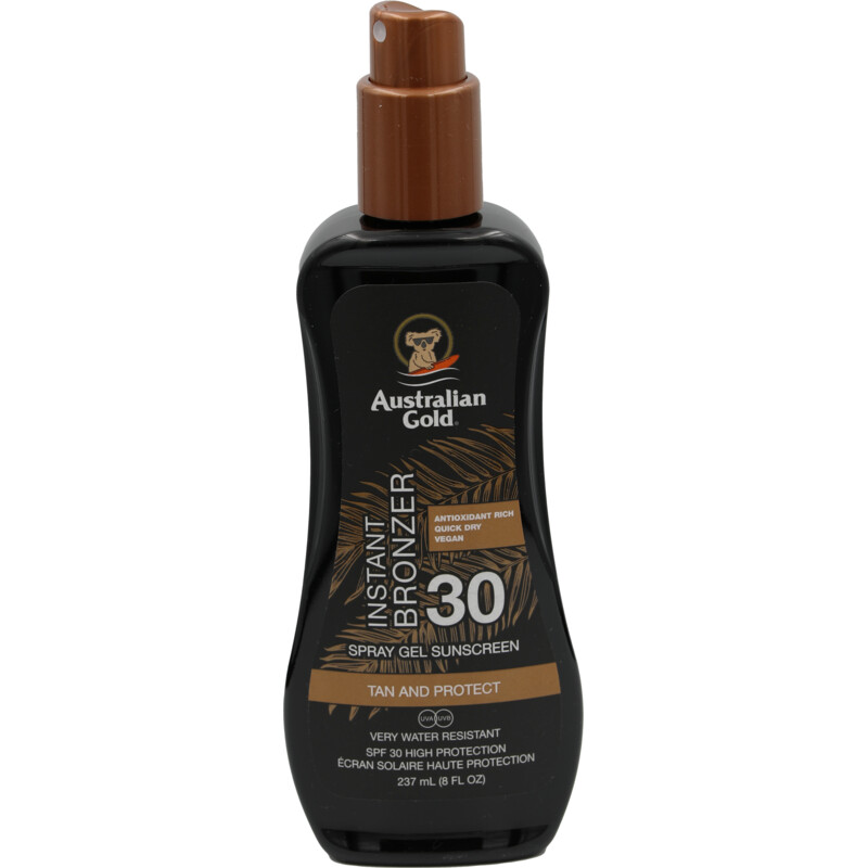 Een afbeelding van Australian Gold Instant bronzer spray gel 30
