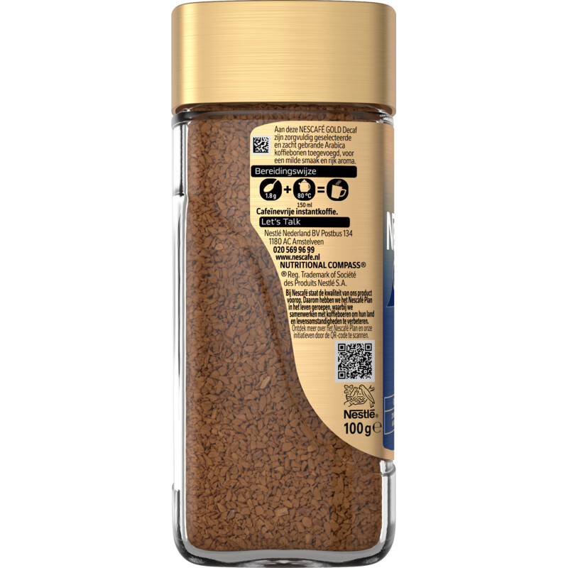 Een afbeelding van Nescafé Decafe oploskoffie