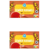 Een afbeelding van AH Rooibos karamel gember 2-pack