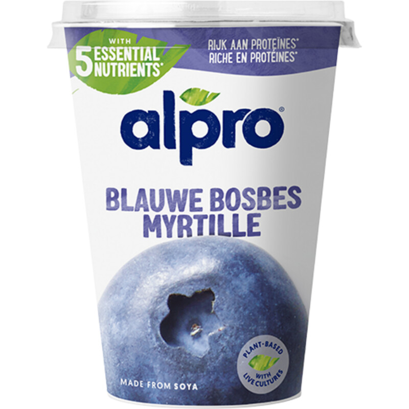 Een afbeelding van Alpro Plantaardig variatie blauwe bosbes