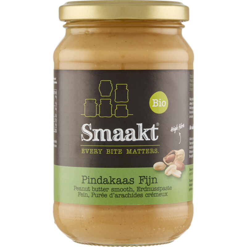 Een afbeelding van Smaakt Pindakaas fijn bio