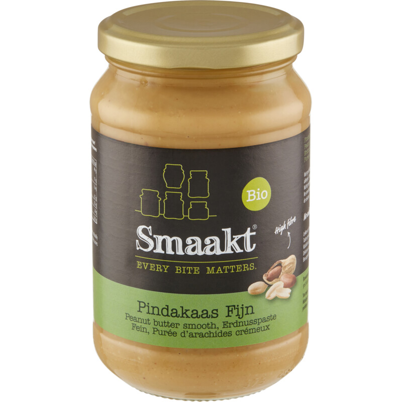 Een afbeelding van Smaakt Pindakaas fijn bio