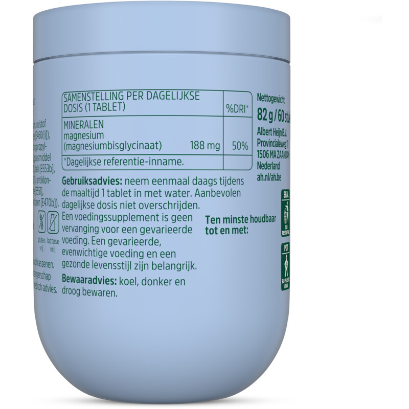 Een afbeelding van Care Magnesium bisglycinaat 188mg