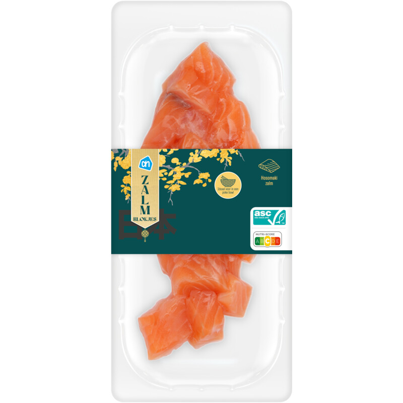 Een afbeelding van AH Zalm blokjes voor pokebowl
