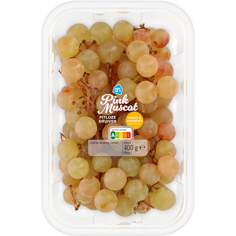 Een afbeelding van AH Pink muscat pitloze druiven