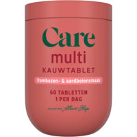 Een afbeelding van Care Multi alles-in-1 kauwtabletten framboos