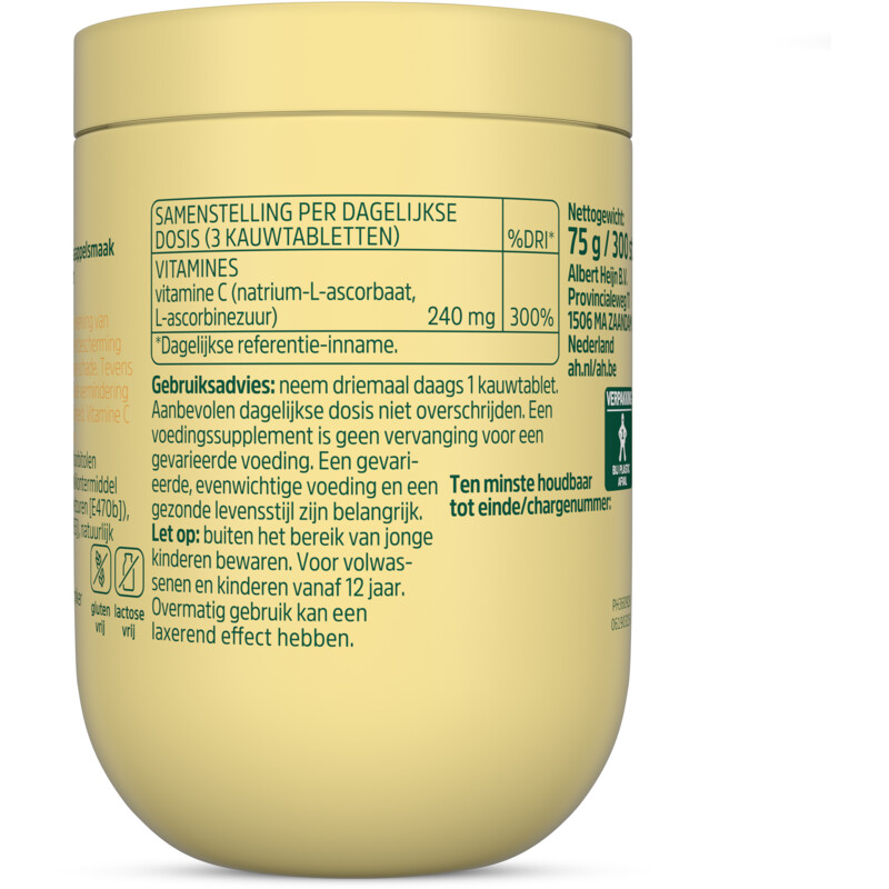 Een afbeelding van Care Vitamine C kauwtabletten sinaasappel