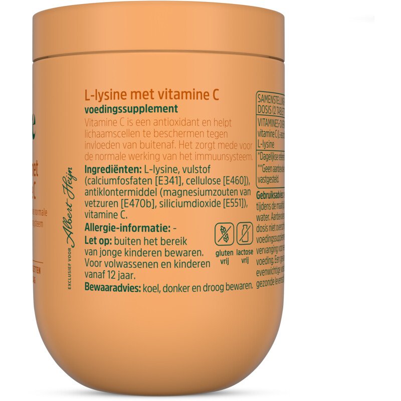 Een afbeelding van Care L-lysine met vitamine C