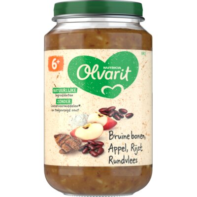 pdp-image-Olvarit Bruine boon appel rundvlees rijst 6m+