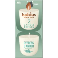 Een afbeelding van Bolsius Navulling clean light cypress amber