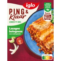 Een afbeelding van Iglo Ping & klaar lasagne bolognese