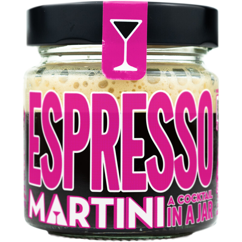 Een afbeelding van Jartails Espresso martini in een potje bel