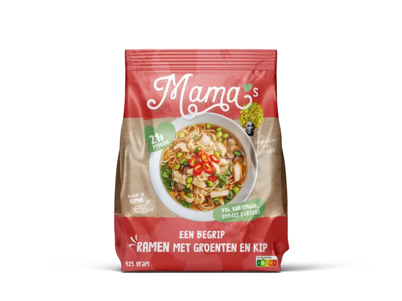 Ramen met groente en kip