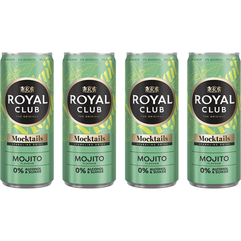 Een afbeelding van Royal Club Mojito 0% 4-pack