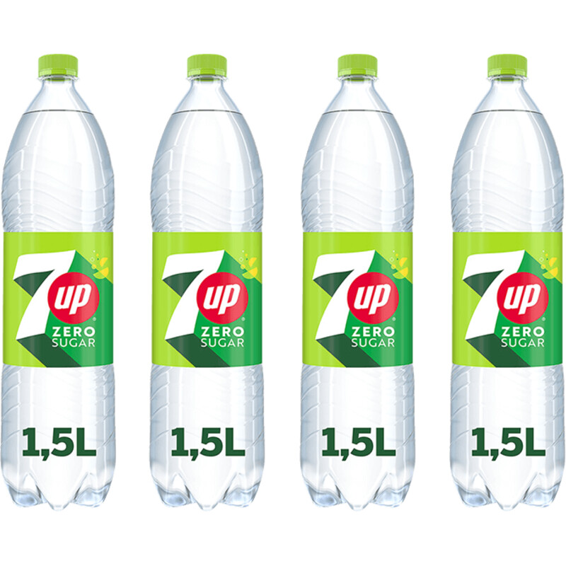 Een afbeelding van Seven Up Zero lemon lime 4-pack