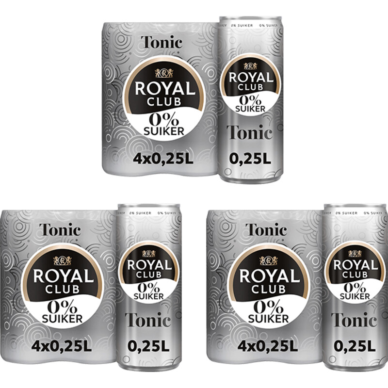 Een afbeelding van Royal Club Tonic 0% suiker 12-pack