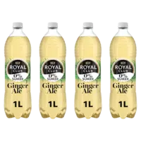 Royal Club Ginger ale 0% suiker 4-pack