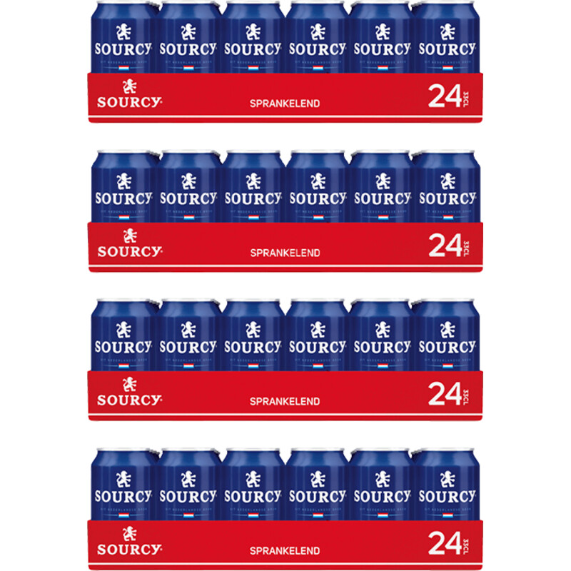 Een afbeelding van Sourcy Mineraalwater met koolzuur 96-pack