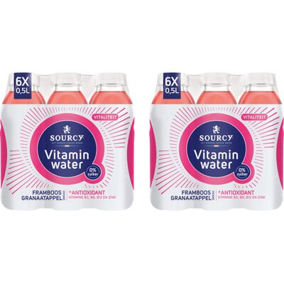 pdp-image-Sourcy Vitaminwater framboos granaatapp 12-pack