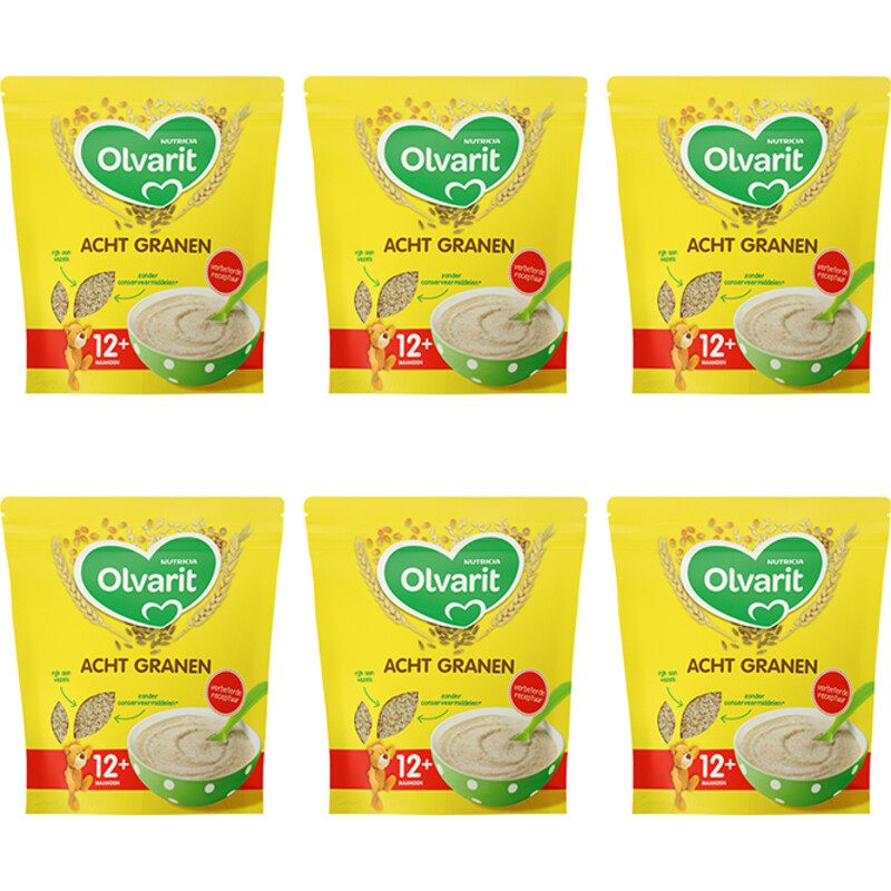 Een afbeelding van Olvarit Acht granen 12m+ 6-pack