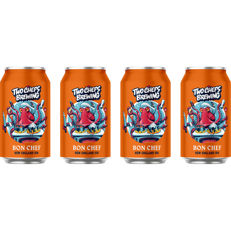 Een afbeelding van Two Chefs Brewing Bon Chef 4-pack