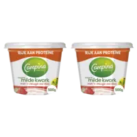 Campina Magere milde kwark aardbei 2-pack