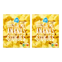 AH Doosje met ananas stukjes 2-pack