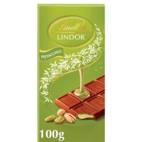 Een afbeelding van Lindt Lindor reep melkchocolade pistache