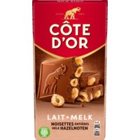 Een afbeelding van Côte d'Or Chocoladereep melk hele hazelnoten