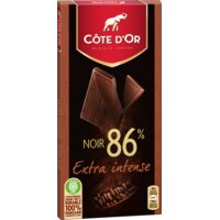 Een afbeelding van Côte d'Or Chocolade reep extra intense puur 86%