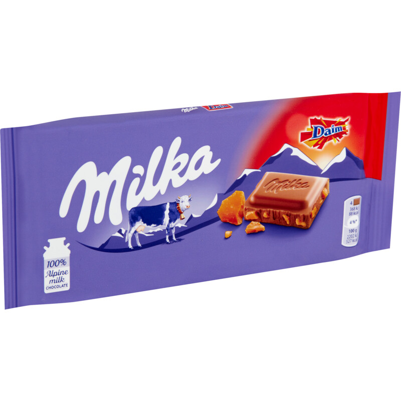 Een afbeelding van Milka Chocoladereep Daim