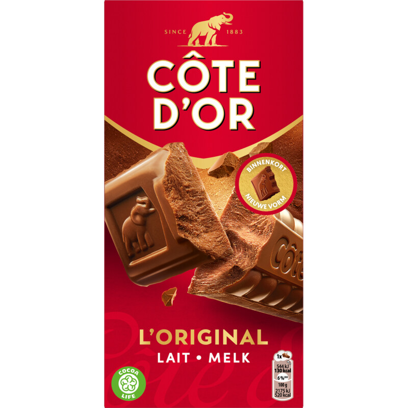 Een afbeelding van Côte d'Or Chocoladereep melk