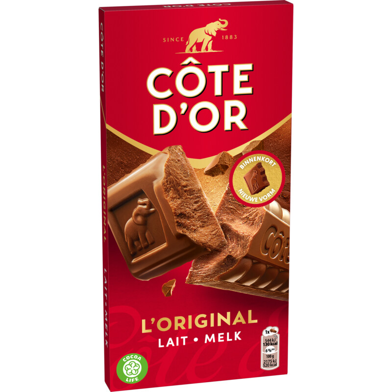 Een afbeelding van Côte d'Or Chocoladereep melk