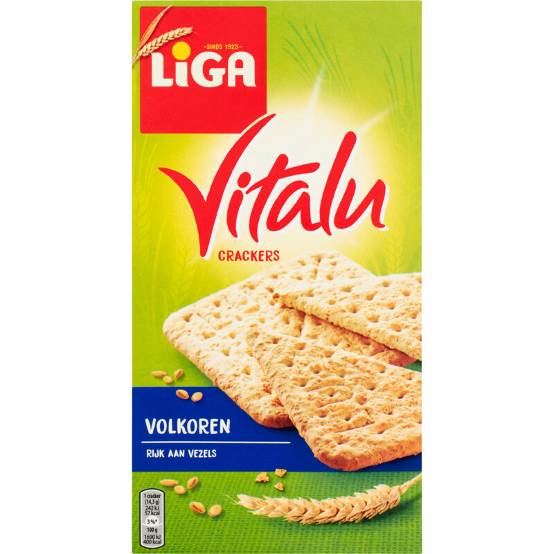 Een afbeelding van Liga Vitalu crackers volkoren