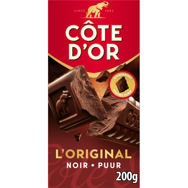 Een afbeelding van Côte d'Or Chocoladereep puur