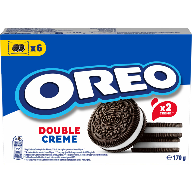 Een afbeelding van Oreo Cookies double creme