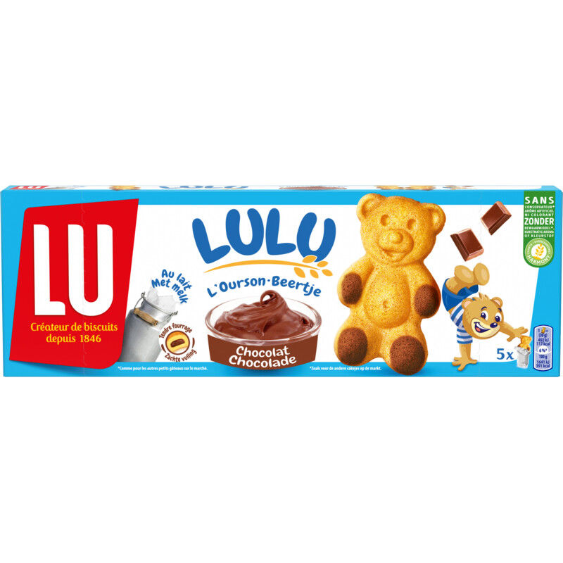 Een afbeelding van LU Lulu beertje chocolade